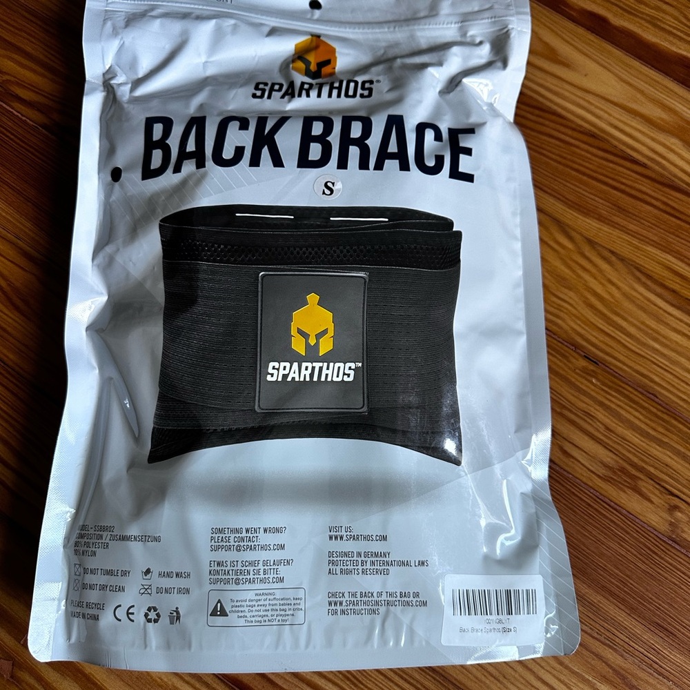 Sparthos Black Back Brace